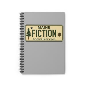 FICTION license plate notebook