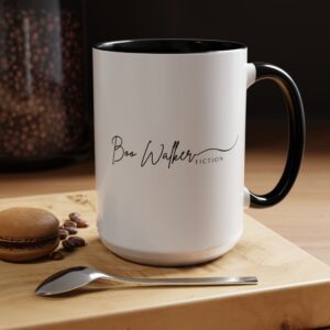 Boo Walker Fiction logo/Red Mountain triangle Mug (15oz)